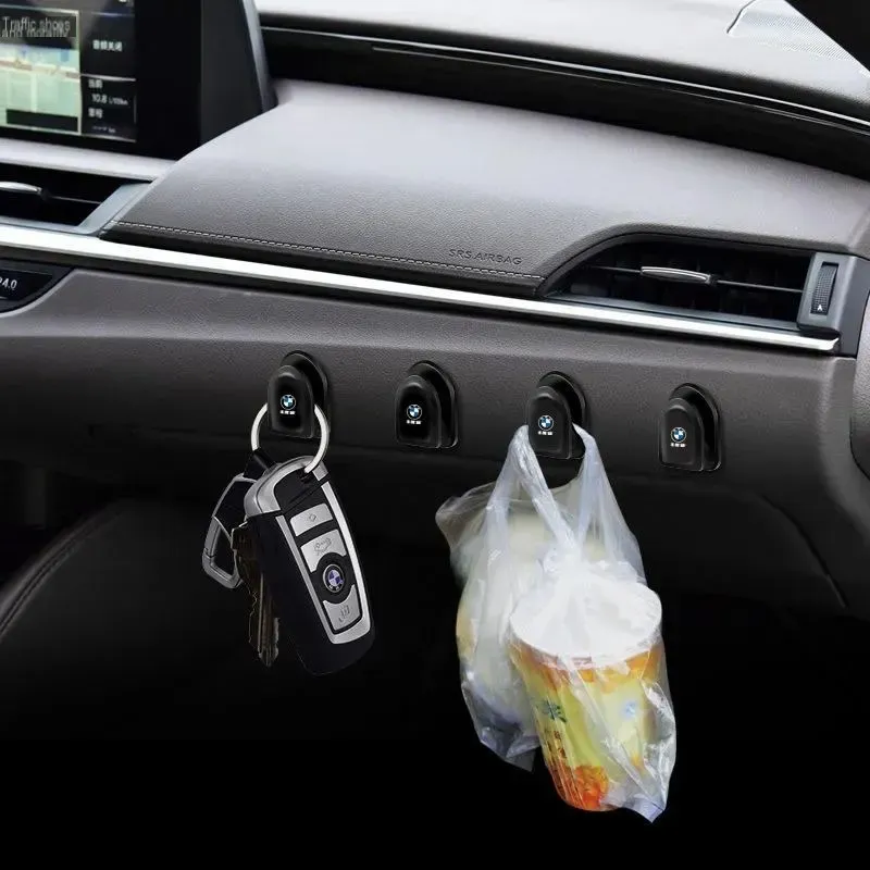 Araç içi ön koltuk yapışkanlı kanca, ev ve araçta kullanılabilen gizli kanca, çok fonksiyonlu düzenleme ürünleri koleksiyonu